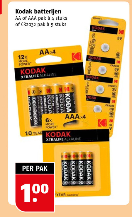 Kodak   batterij folder aanbieding bij  Poiesz - details