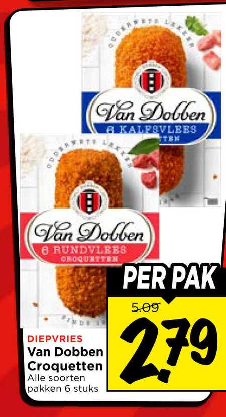 Van Dobben   kroket folder aanbieding bij  Vomar - details