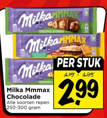 Milka   chocolade folder aanbieding bij  Vomar - details