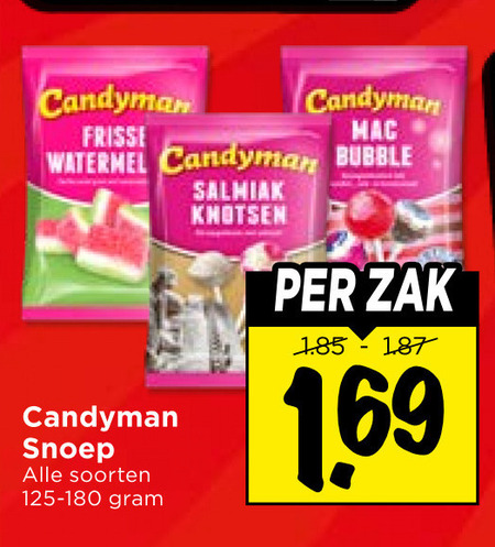Candyman   snoep folder aanbieding bij  Vomar - details