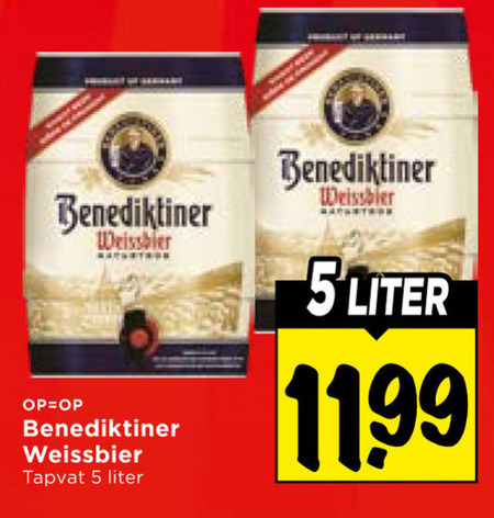 Benediktiner   witbier folder aanbieding bij  Vomar - details