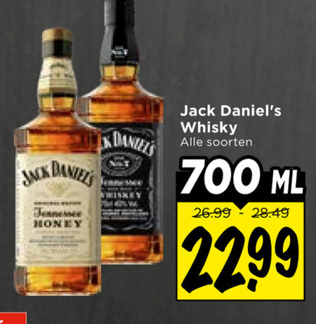 Jack Daniels   whisky folder aanbieding bij  Vomar - details