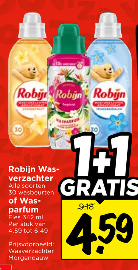 Robijn   wasverzachter folder aanbieding bij  Vomar - details