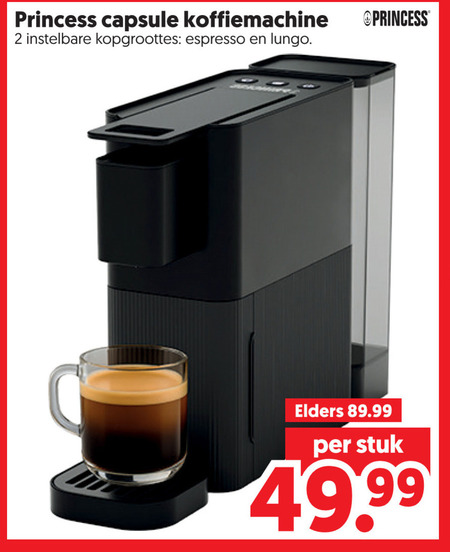 Princess   nespresso apparaat folder aanbieding bij  Dekamarkt - details