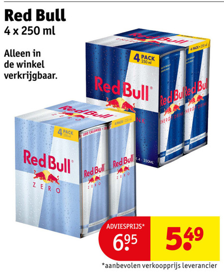 Red Bull   energiedrank folder aanbieding bij  Kruidvat - details