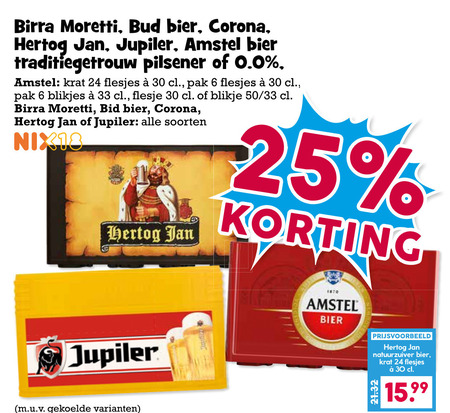Birra Moretti   krat bier, blikje bier folder aanbieding bij  Boons&nbsp;Markt - details