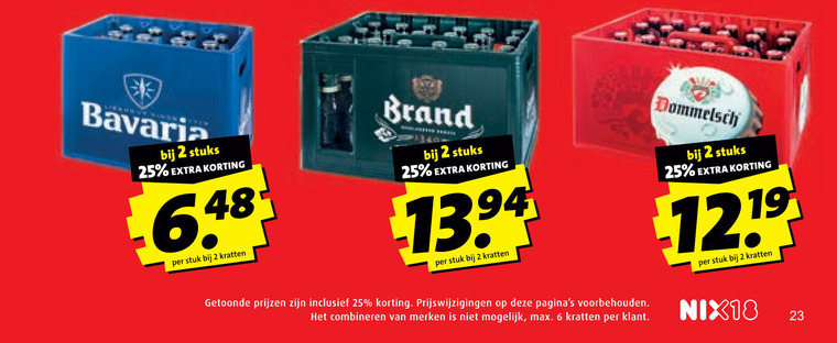 Dommelsch   krat bier folder aanbieding bij  Boni - details