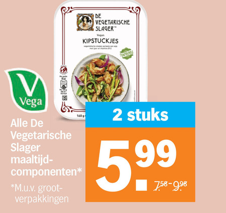 De vegetarische Slager   vegetarisch folder aanbieding bij  Albert&nbsp;Heijn - details