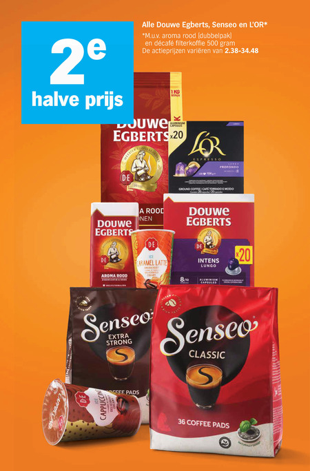 Douwe Egberts Senseo   koffie, ijskoffie folder aanbieding bij  Albert&nbsp;Heijn - details