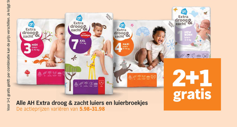 Albert Heijn Huismerk   luiers, luierbroekjes folder aanbieding bij  Albert&nbsp;Heijn - details