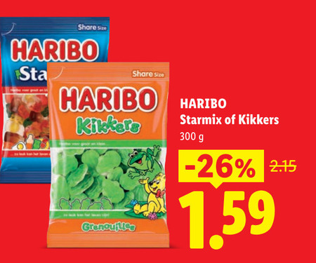Haribo   snoep folder aanbieding bij  Lidl - details