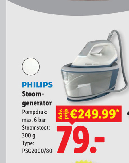 Philips   stoomstrijksysteem folder aanbieding bij  Lidl - details