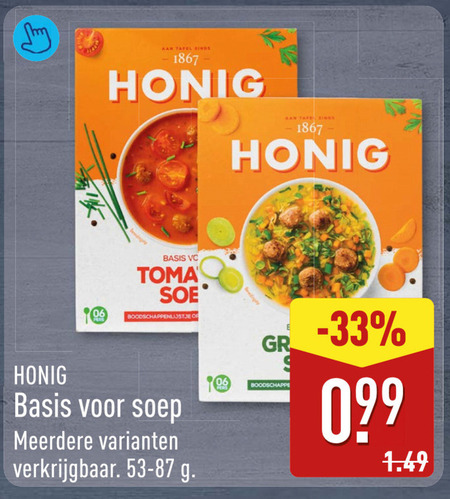 Honig   soep folder aanbieding bij  Aldi - details