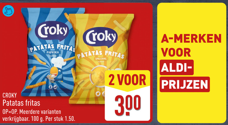 Croky   chips folder aanbieding bij  Aldi - details