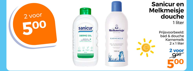 Sanicur   douchegel folder aanbieding bij  Trekpleister - details
