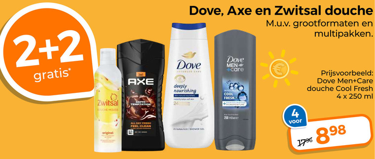 Dove   douchegel folder aanbieding bij  Trekpleister - details