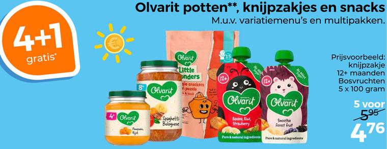Olvarit   babyvoeding folder aanbieding bij  Trekpleister - details