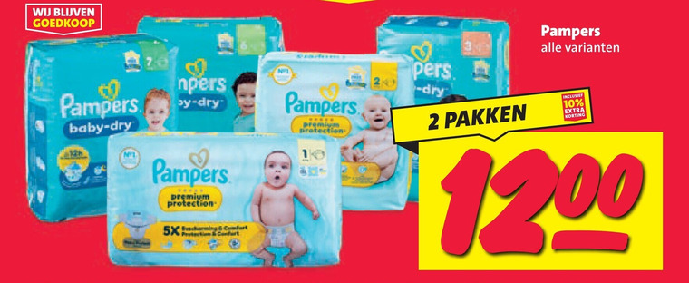 Pampers   luiers folder aanbieding bij  Nettorama - details