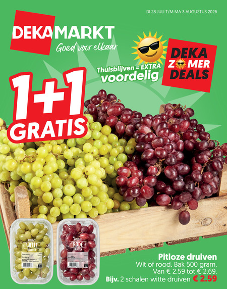 druiven 1 2 3 24 28 80 500 thuisblijven deka zomer deals pitloze witte land oorsprong gekoeld verpakt klasse super bed rode wit rood bak schalen folder aanbieding bij Dekamarkt