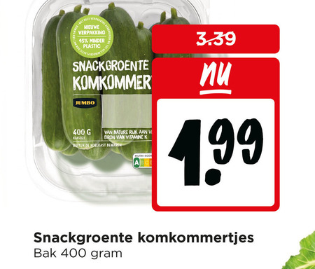 snackkomkommer 45 400 making nieuwe minder plastic snackgroenten komkommer jumbo nature rijk vitamine klasse buiten koelkast nutri abc bak folder aanbieding bij Jumbo