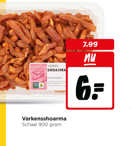 shoarmavlees 6 7 beter leven varken shoarma gekoeld gebruiken schaal folder aanbieding bij Jumbo