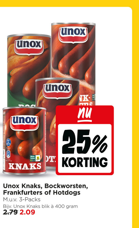 Unox   knakworst folder aanbieding bij  Jumbo - details