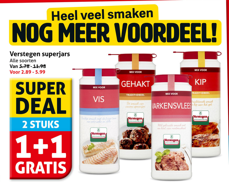 Verstegen   kruiden folder aanbieding bij  Hoogvliet - details