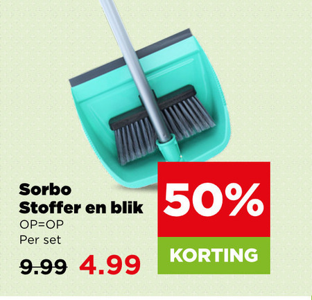 Sorbo   stoffer en blik folder aanbieding bij  Plus - details