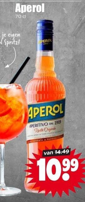 Aperol   aperitief folder aanbieding bij  Dirk - details