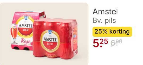 amstel blikjes bier 25 rose pils folder aanbieding bij Picnic Amstel blikje bier folder aanbieding bij Picnic - details