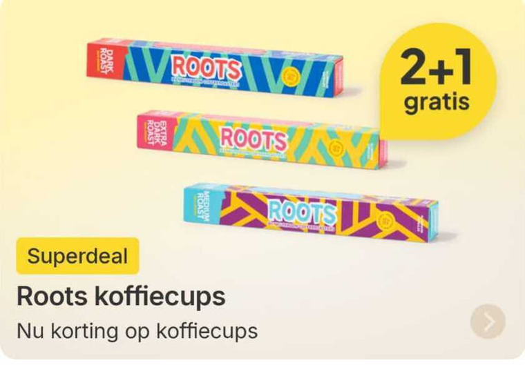 Roots   koffiecups folder aanbieding bij  Picnic - details