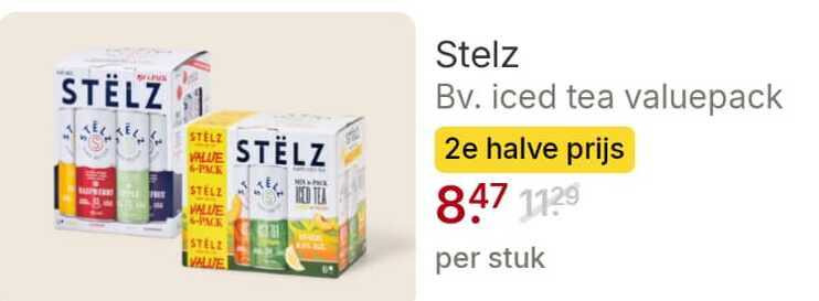 Stelz   hard seltzer folder aanbieding bij  Picnic - details