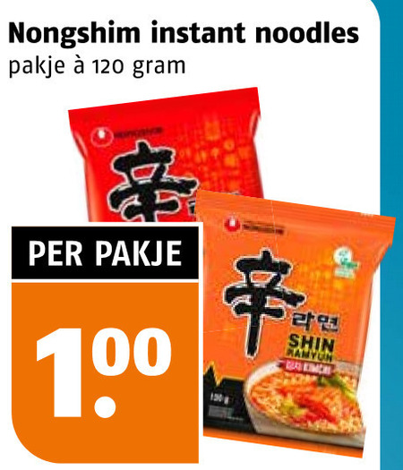 noodles 100 120 instant pakje folder aanbieding bij Poiesz