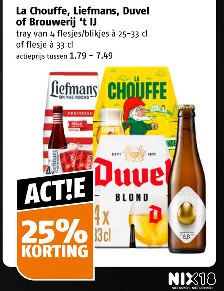 La Chouffe   speciaalbier folder aanbieding bij  Poiesz - details