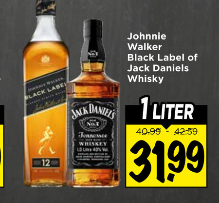 Jack Daniels   whisky folder aanbieding bij  Vomar - details