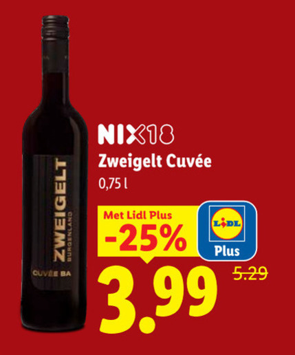 rode wijn cuvee nix18 3.99 folder aanbieding bij Lidl