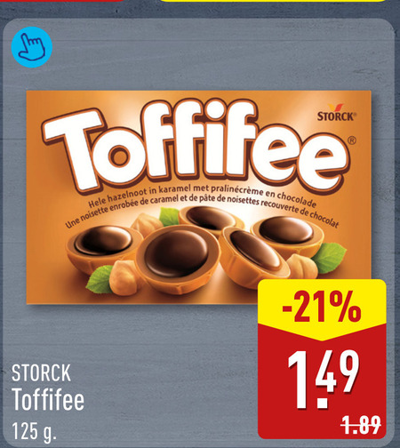 Toffifee   chocolade folder aanbieding bij  Aldi - details