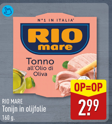 Rio Mare   tonijn in blik folder aanbieding bij  Aldi - details