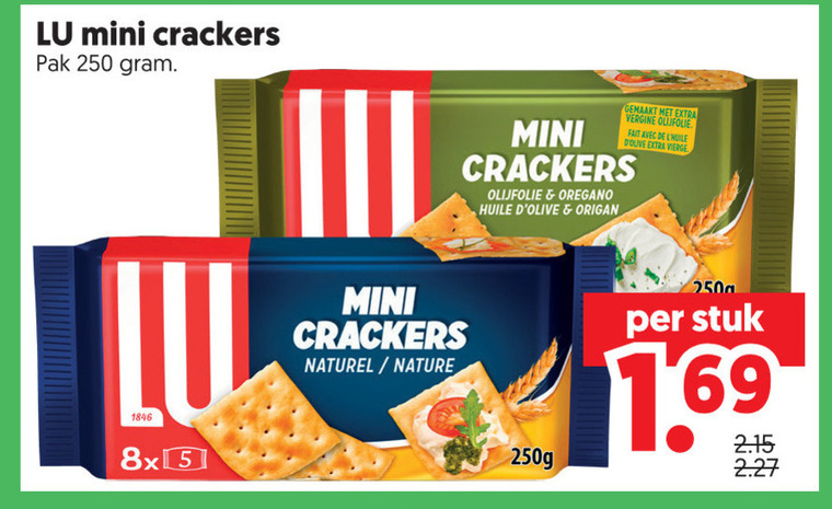 Lu   crackers folder aanbieding bij  Dekamarkt - details