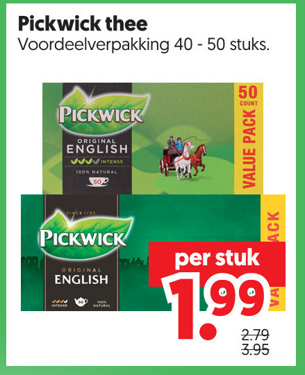 Pickwick   thee folder aanbieding bij  Dekamarkt - details