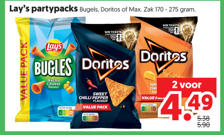 Doritos   chips folder aanbieding bij  Dekamarkt - details