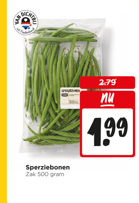 sperziebonen 500 nederland jumbo zak folder aanbieding bij Jumbo