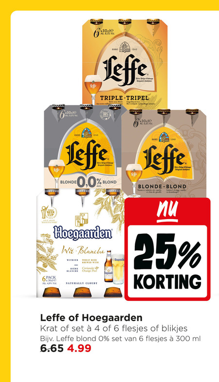 Hoegaarden   speciaalbier, krat bier folder aanbieding bij  Jumbo - details