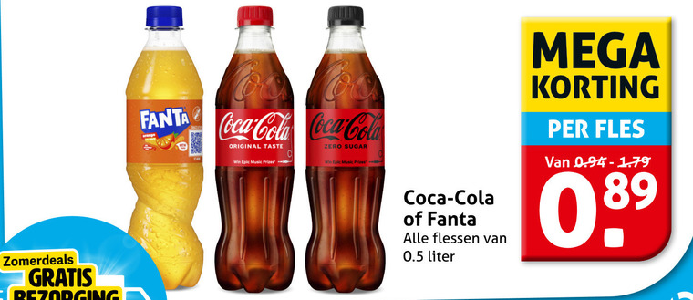 Coca-Cola   cola, frisdrank folder aanbieding bij  Hoogvliet - details