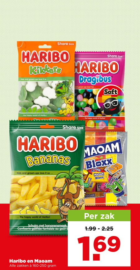 Haribo   snoep folder aanbieding bij  Plus - details