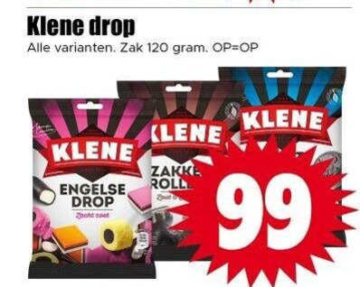 Klene   drop folder aanbieding bij  Dirk - details