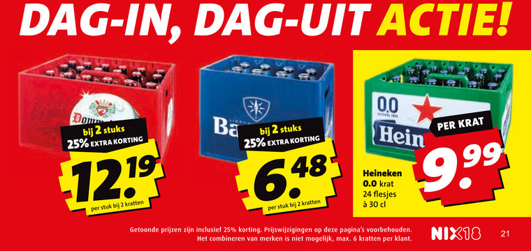 Heineken 0.0   krat bier folder aanbieding bij  Boni - details