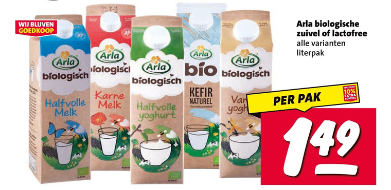 Arla   melk, yoghurt folder aanbieding bij  Nettorama - details