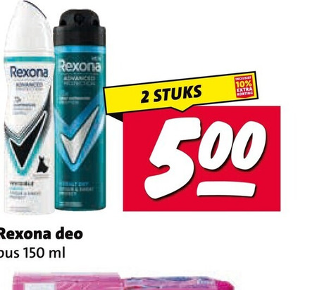 Rexona   deodorant folder aanbieding bij  Nettorama - details
