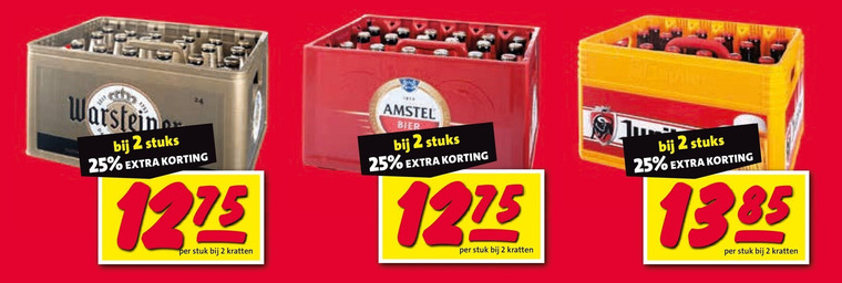 amstel warsteiner jupiler krat bier 2 25 stuks stuk kratten folder aanbieding bij Nettorama Amstel krat bier folder aanbieding bij Nettorama - details